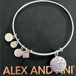Alex and Ani Live A Happy Life Charm Bracelet